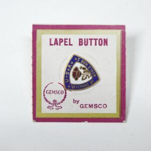 USA Veterans of World War I Enamel Lapel Pin Vintage Screwback Gemsco